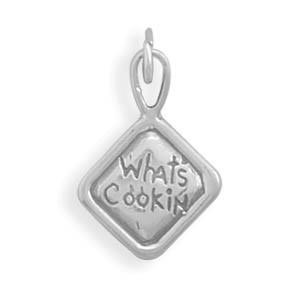 Oxidized "What's Cookin" Charm - Joyeria Lady
