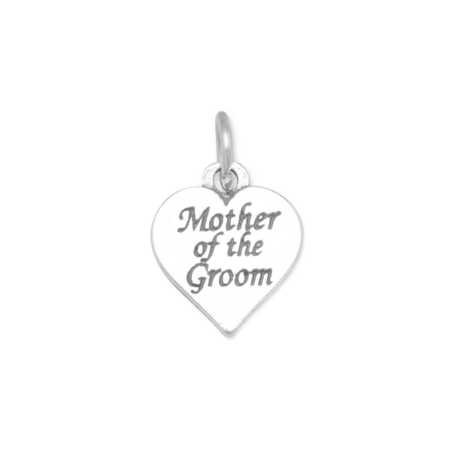 Oxidized Mother of the Groom Charm - Joyeria Lady