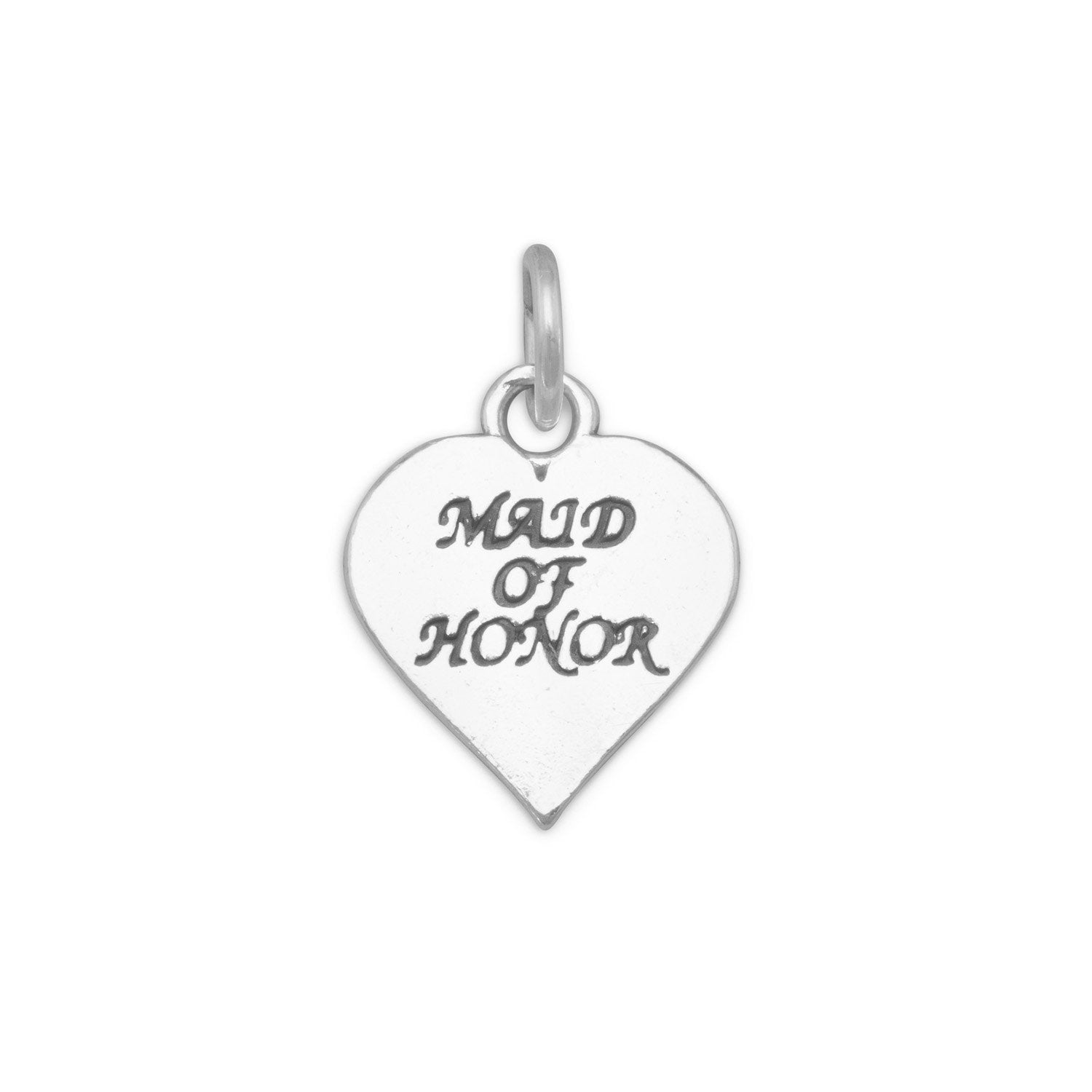 Oxidized Maid of Honor Charm - Joyeria Lady