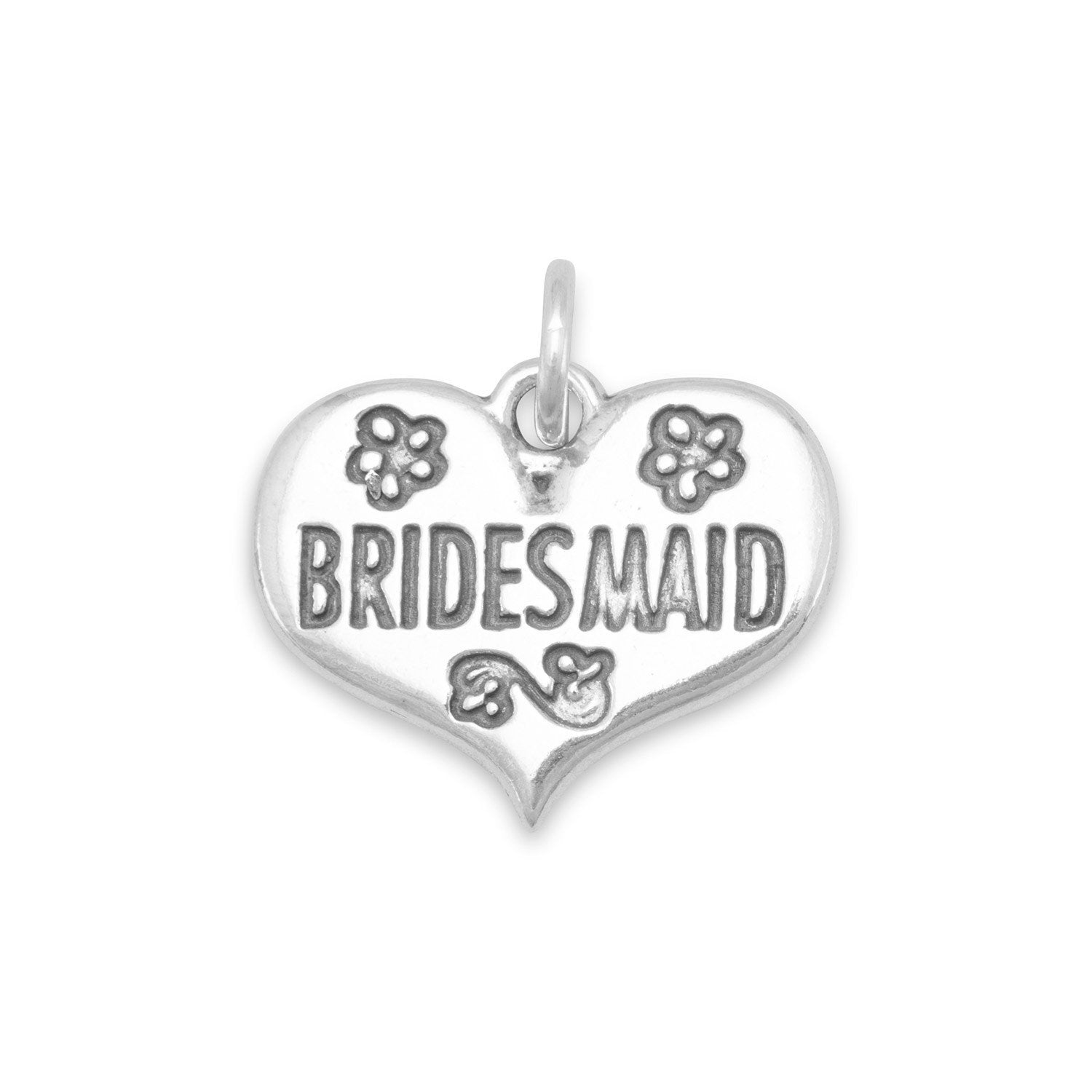 Oxidized Bridesmaid Charm - Joyeria Lady