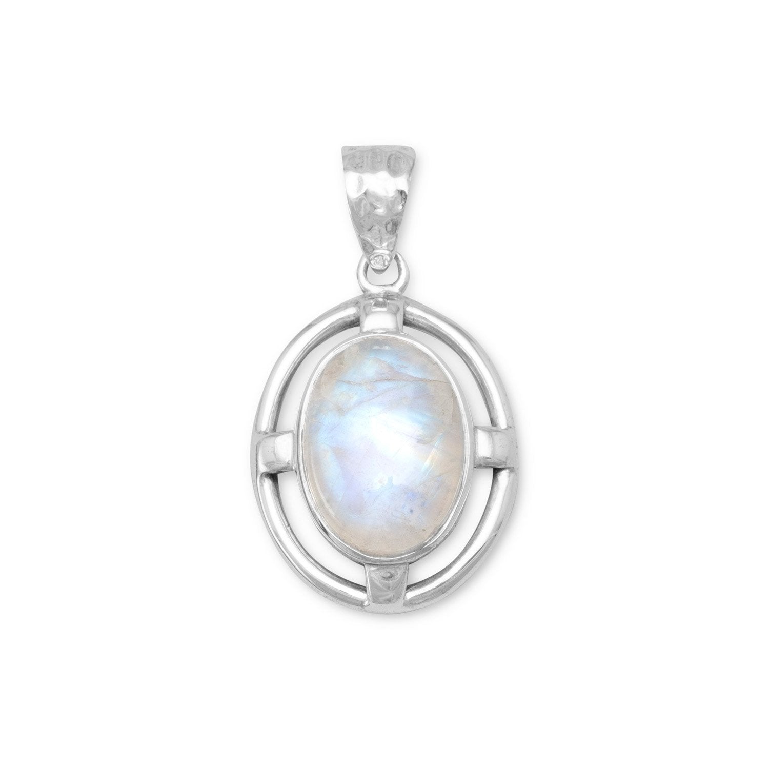Rainbow Moonstone Pendant - Joyeria Lady