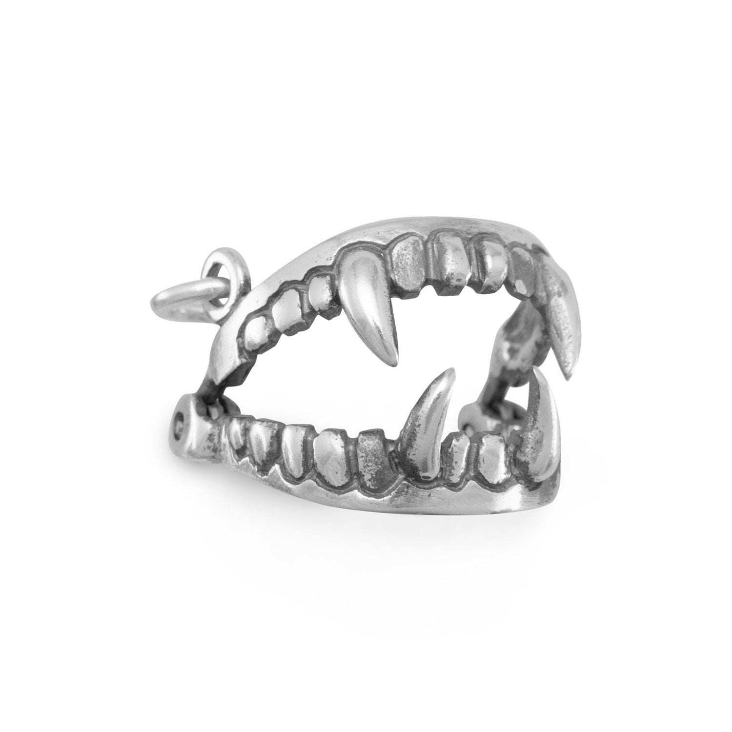 Oxidized Fangs Charm - Joyeria Lady