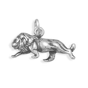 Oxidized Lion Charm - Joyeria Lady