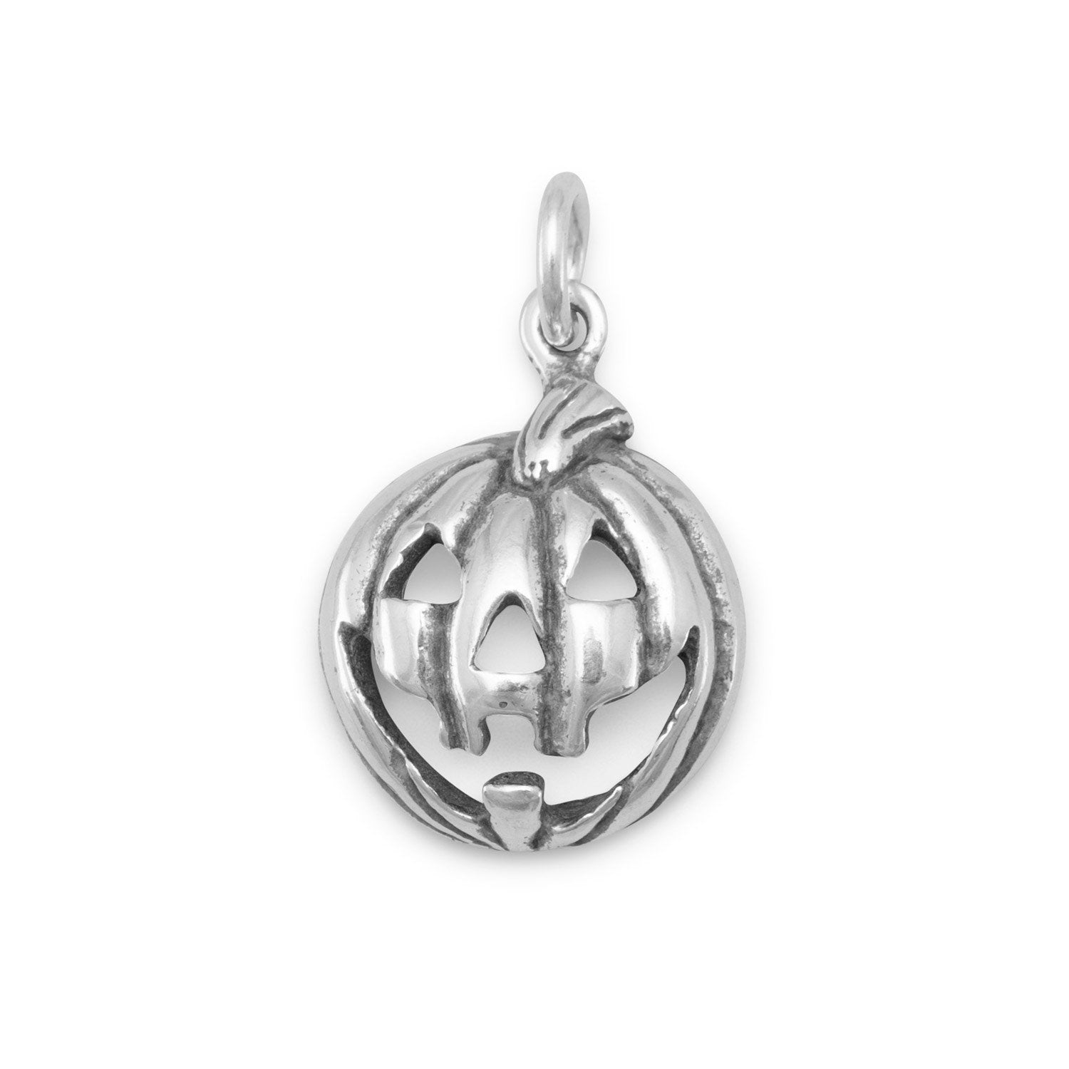 Oxidized Jack-O-Lantern Charm - Joyeria Lady