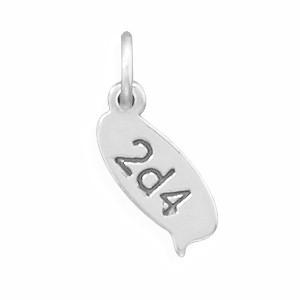 2d4 Text Message Charm - Joyeria Lady