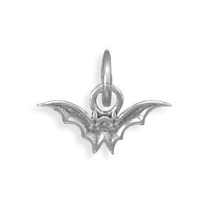 Oxidized Bat Charm - Joyeria Lady