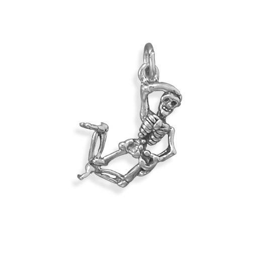 Oxidized Skeleton Charm - Joyeria Lady