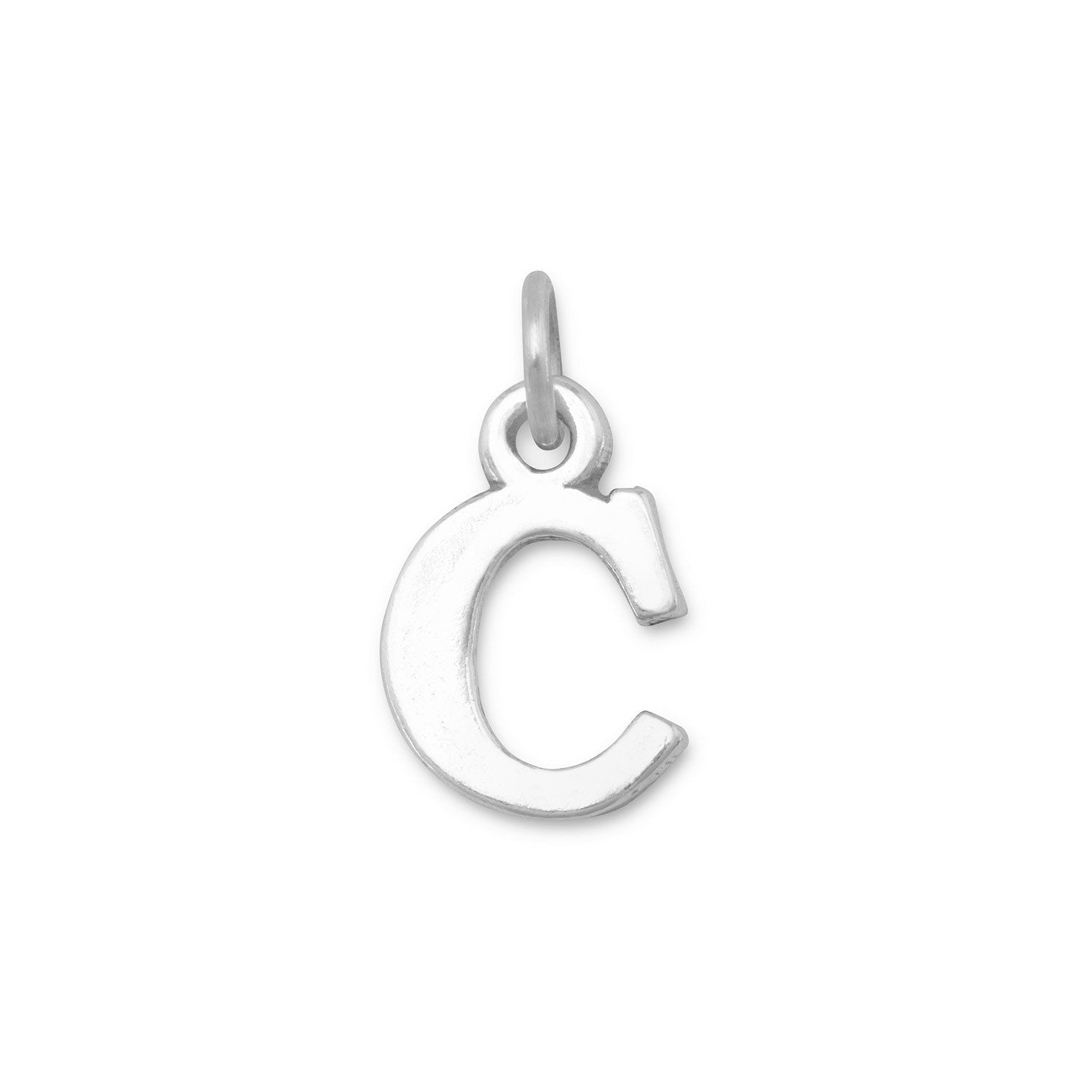 Oxidized "C" Charm - Joyeria Lady