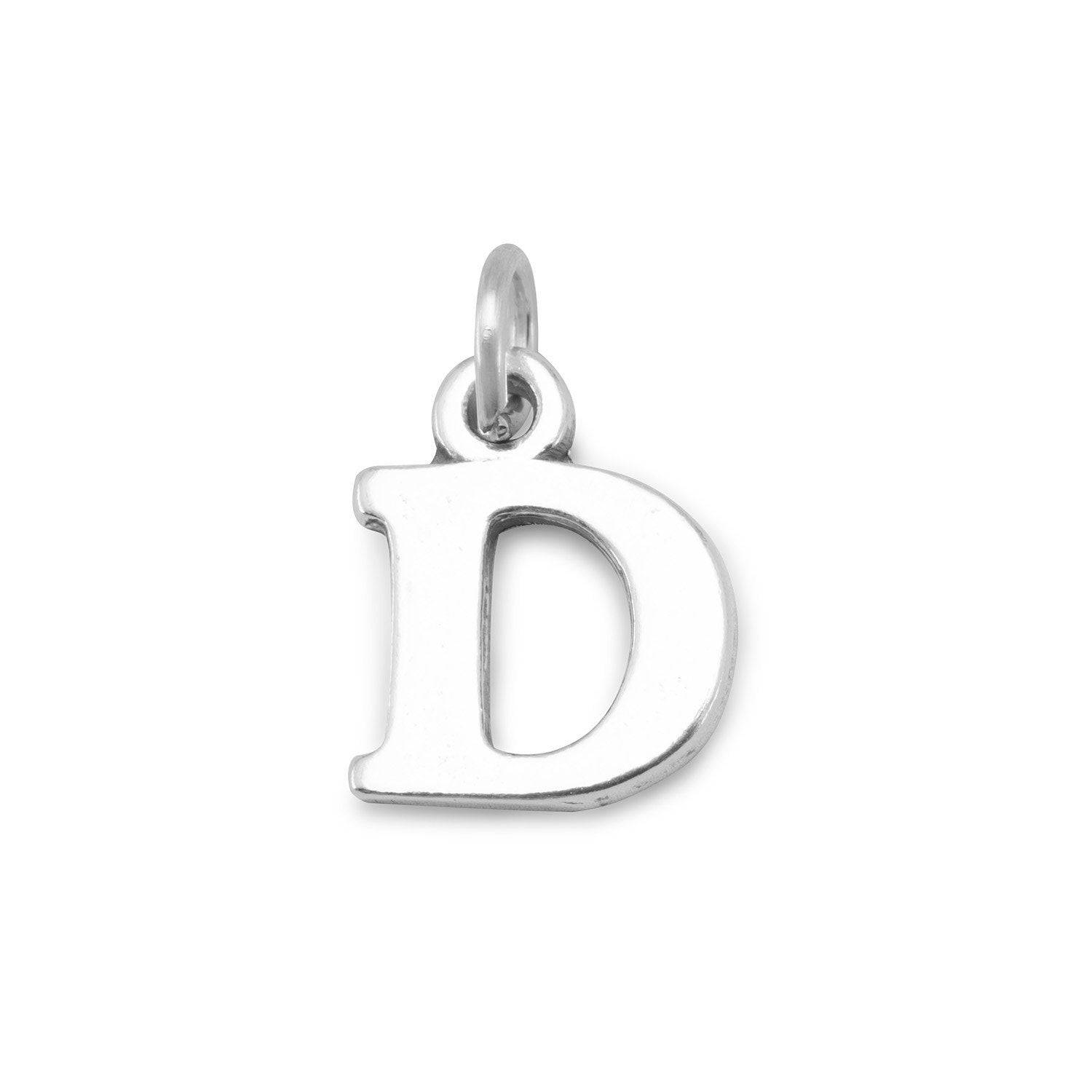 Oxidized "D" Charm - Joyeria Lady