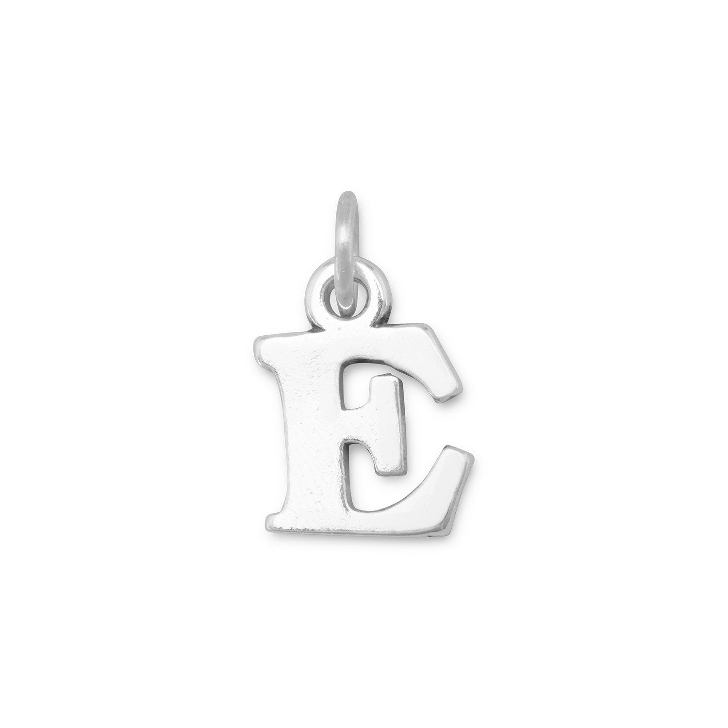 Oxidized "E" Charm - Joyeria Lady