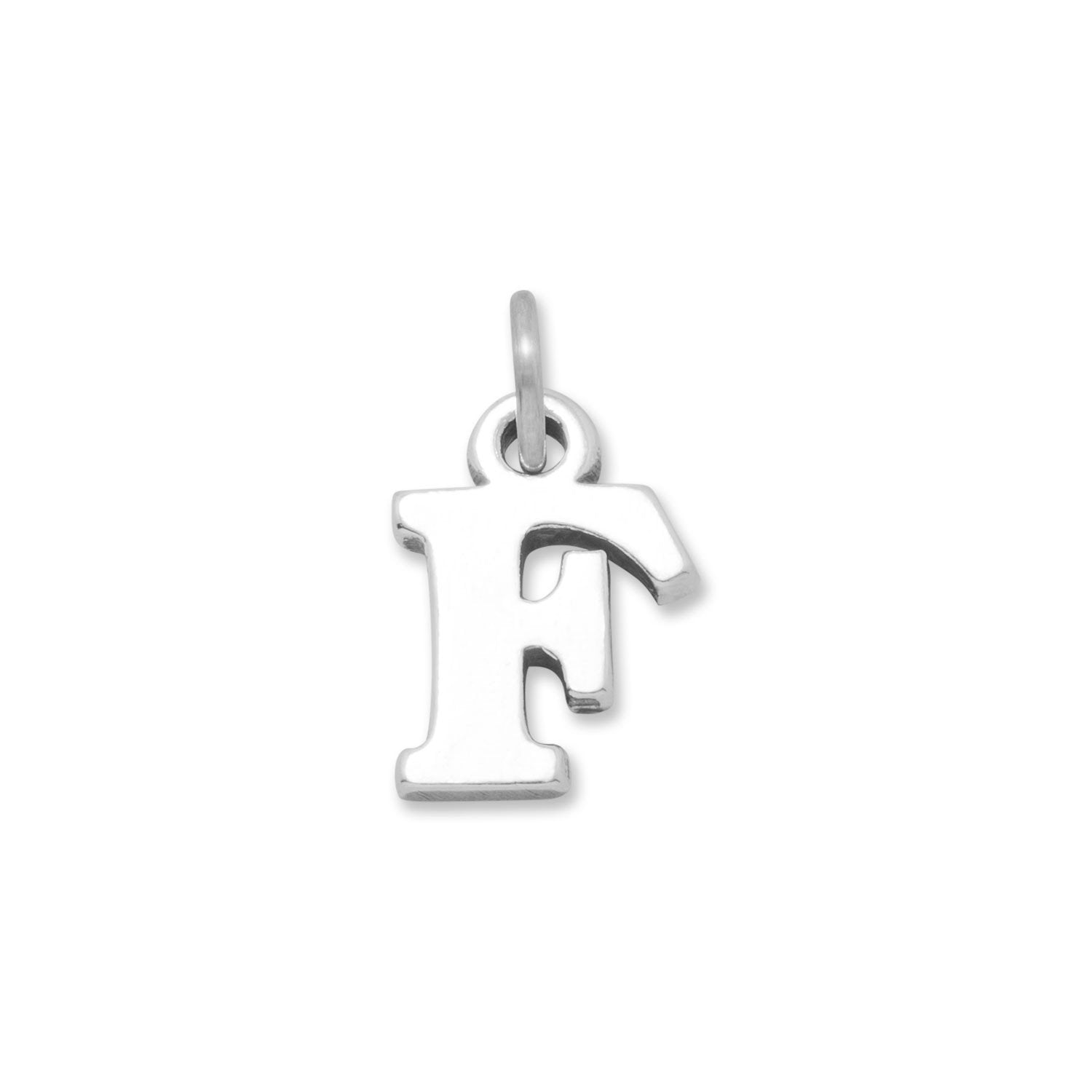 Oxidized "F" Charm - Joyeria Lady