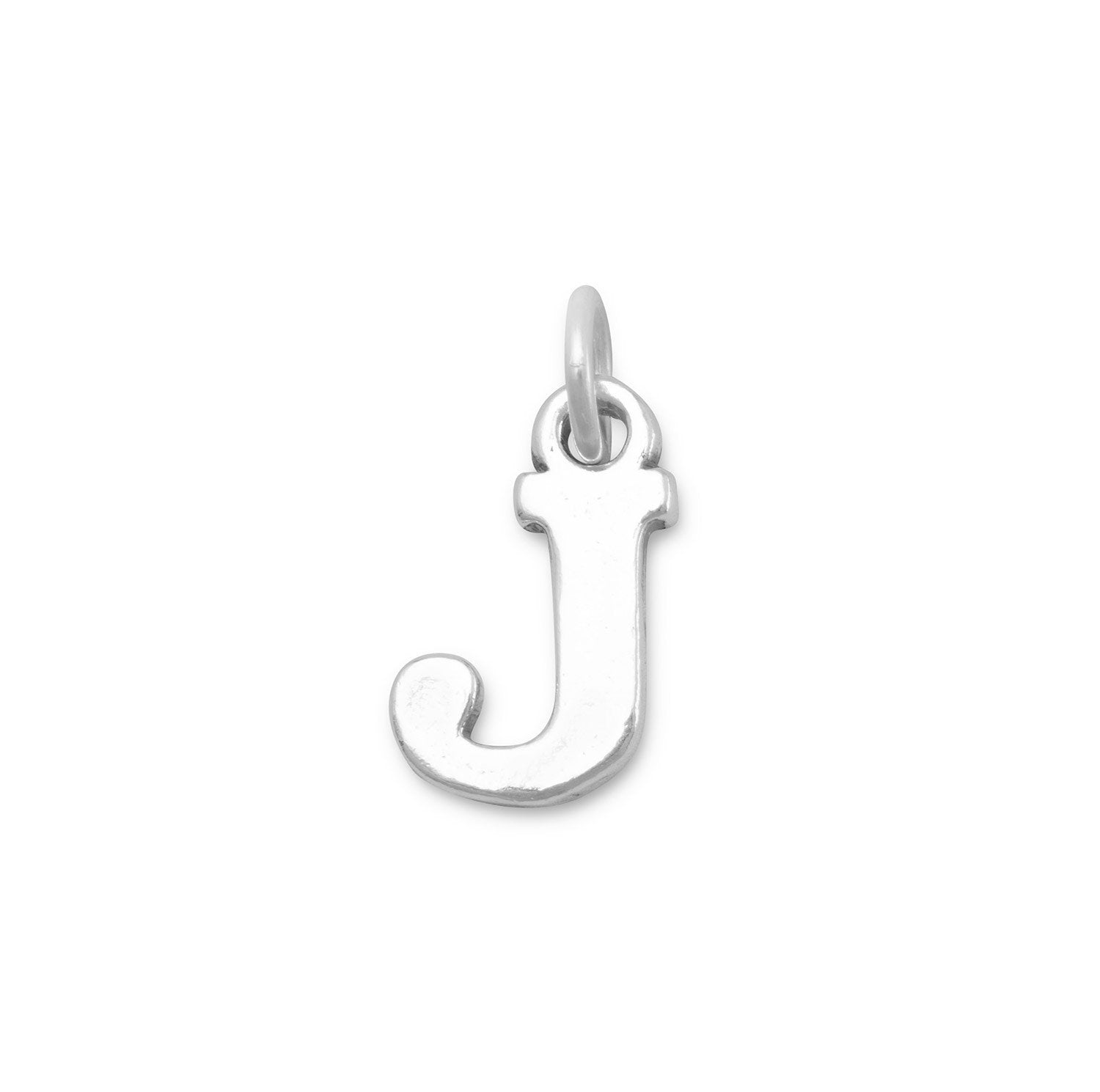 Oxidized "J" Charm - Joyeria Lady