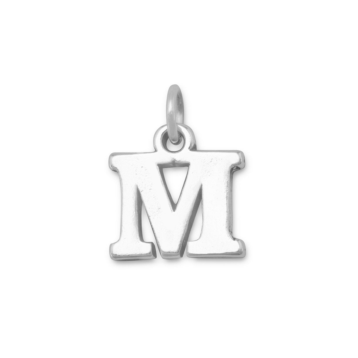 Oxidized "M" Charm - Joyeria Lady