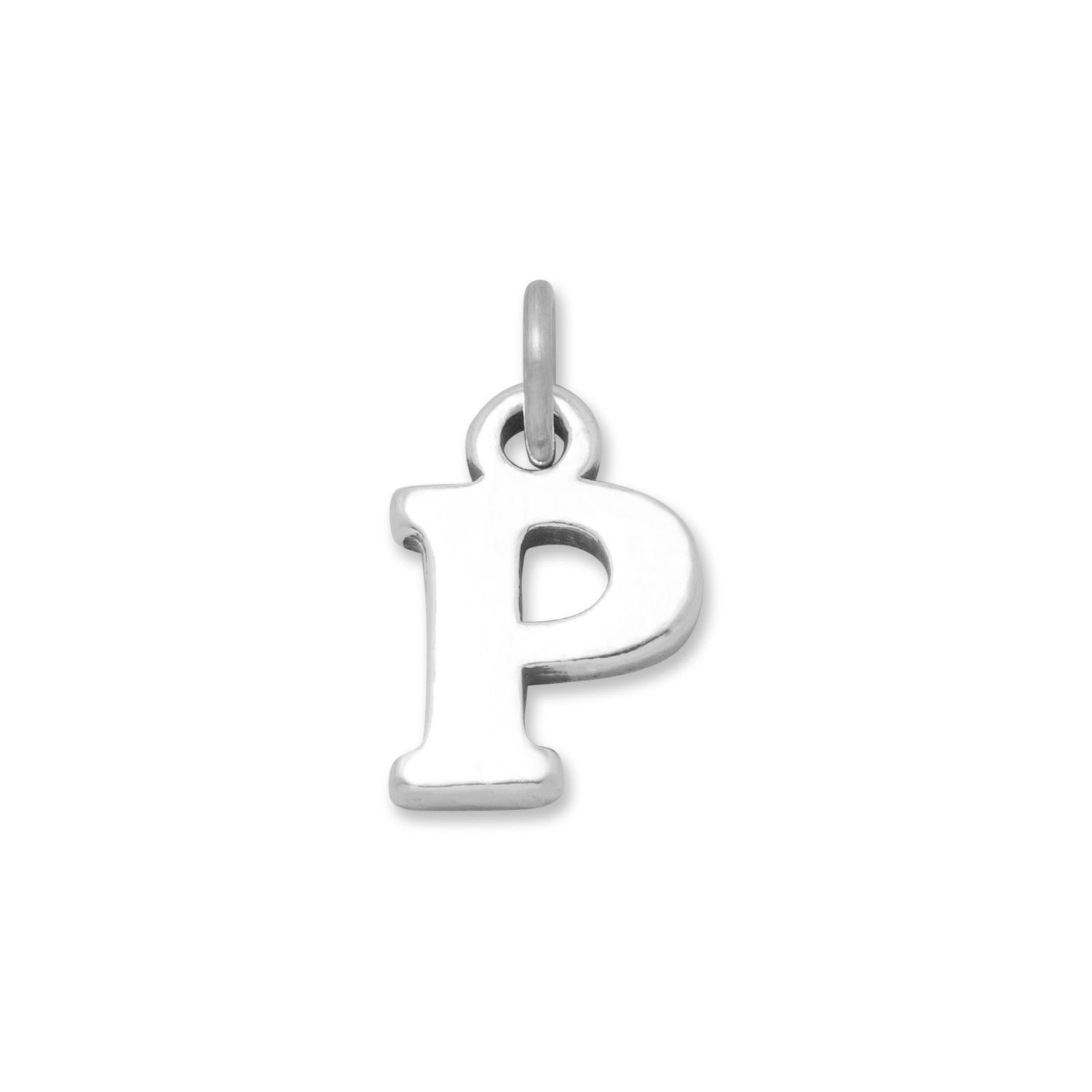 Oxidized "P" Charm - Joyeria Lady