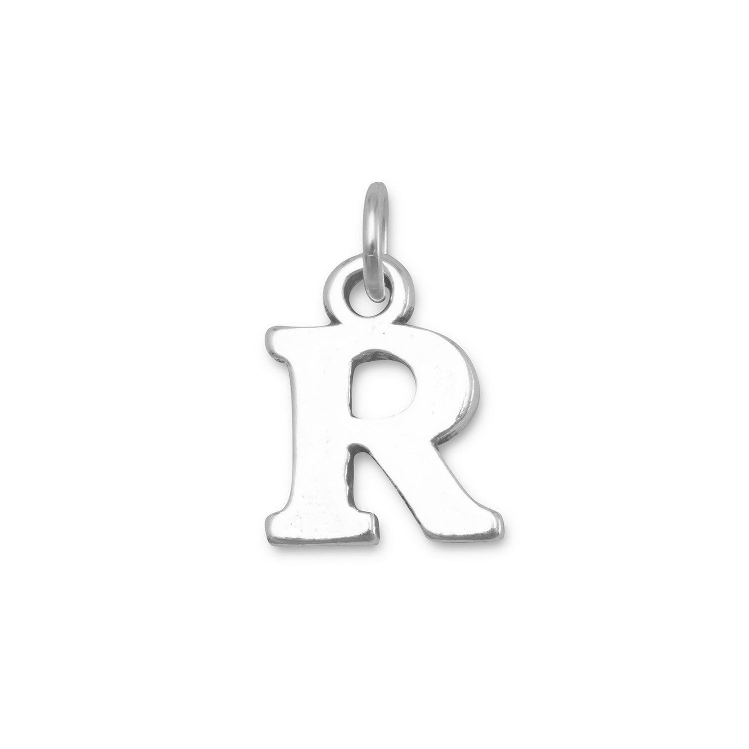 Oxidized "R" Charm - Joyeria Lady