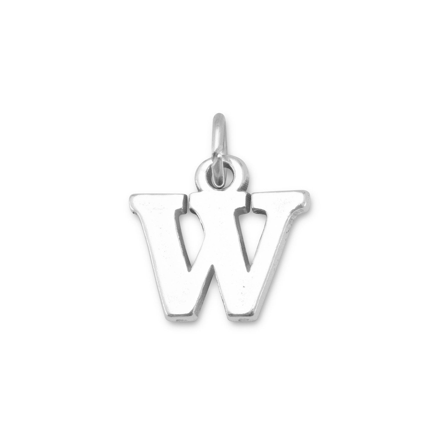 Oxidized "W" Charm - Joyeria Lady