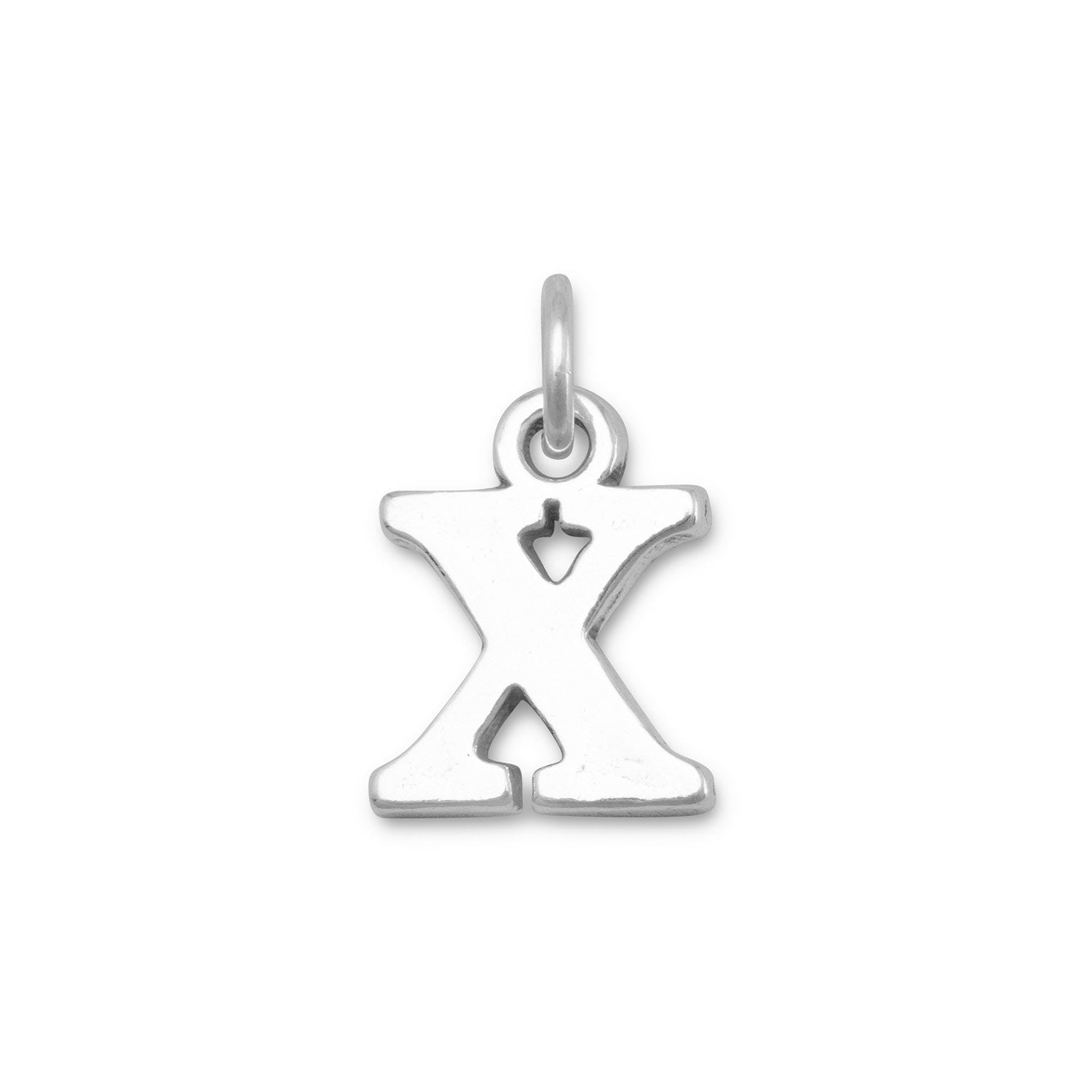 Oxidized "X" Charm - Joyeria Lady
