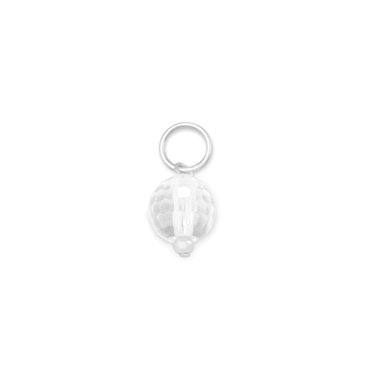 Clear Quartz Charm - April Birthstone - Joyeria Lady
