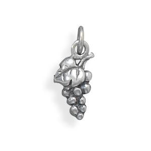 Oxidized Grapes Charm - Joyeria Lady
