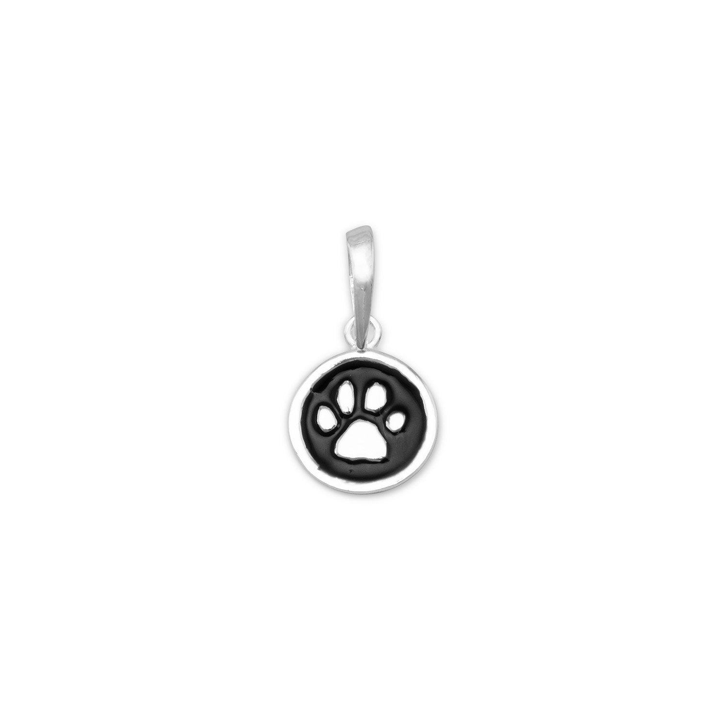 Enamel Paw Print Charm - Joyeria Lady