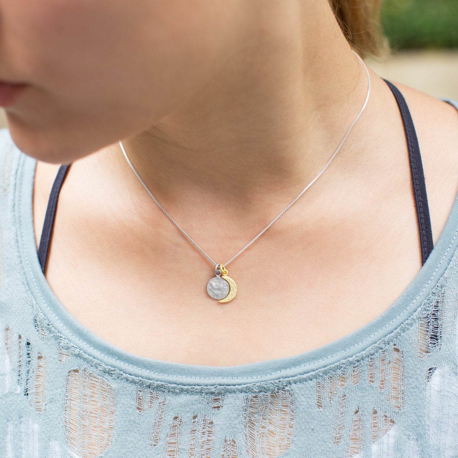 015 Box Chain Necklace (0.8mm) - Joyeria Lady