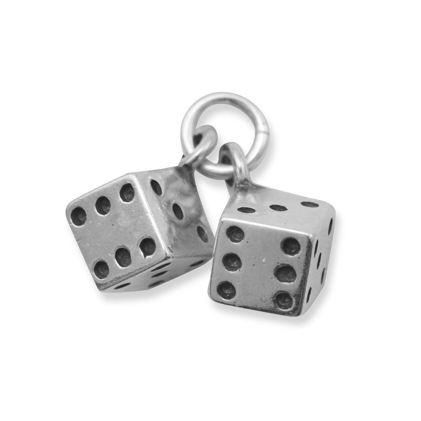 Oxidized Pair of Dice Charm - Joyeria Lady