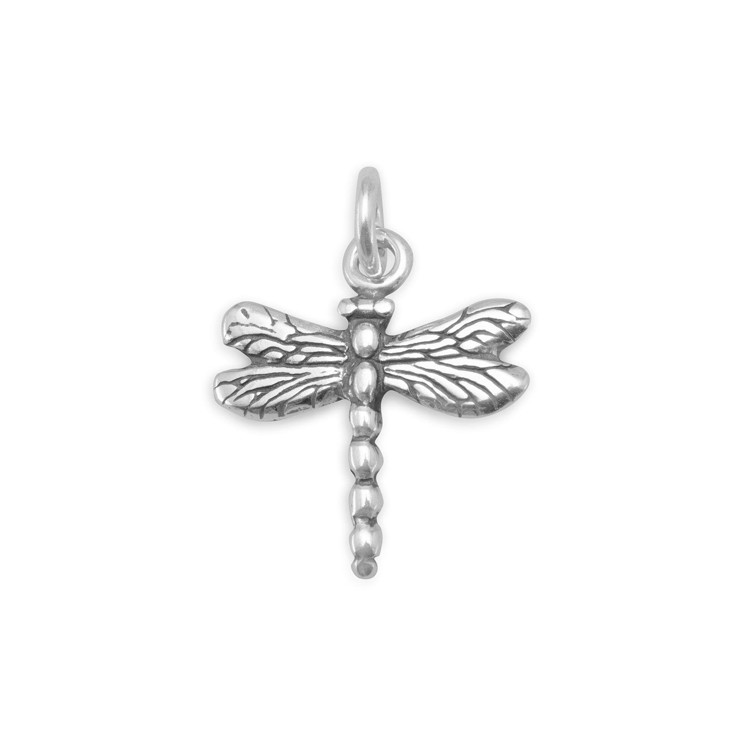 Oxidized Dragonfly Charm - Joyeria Lady