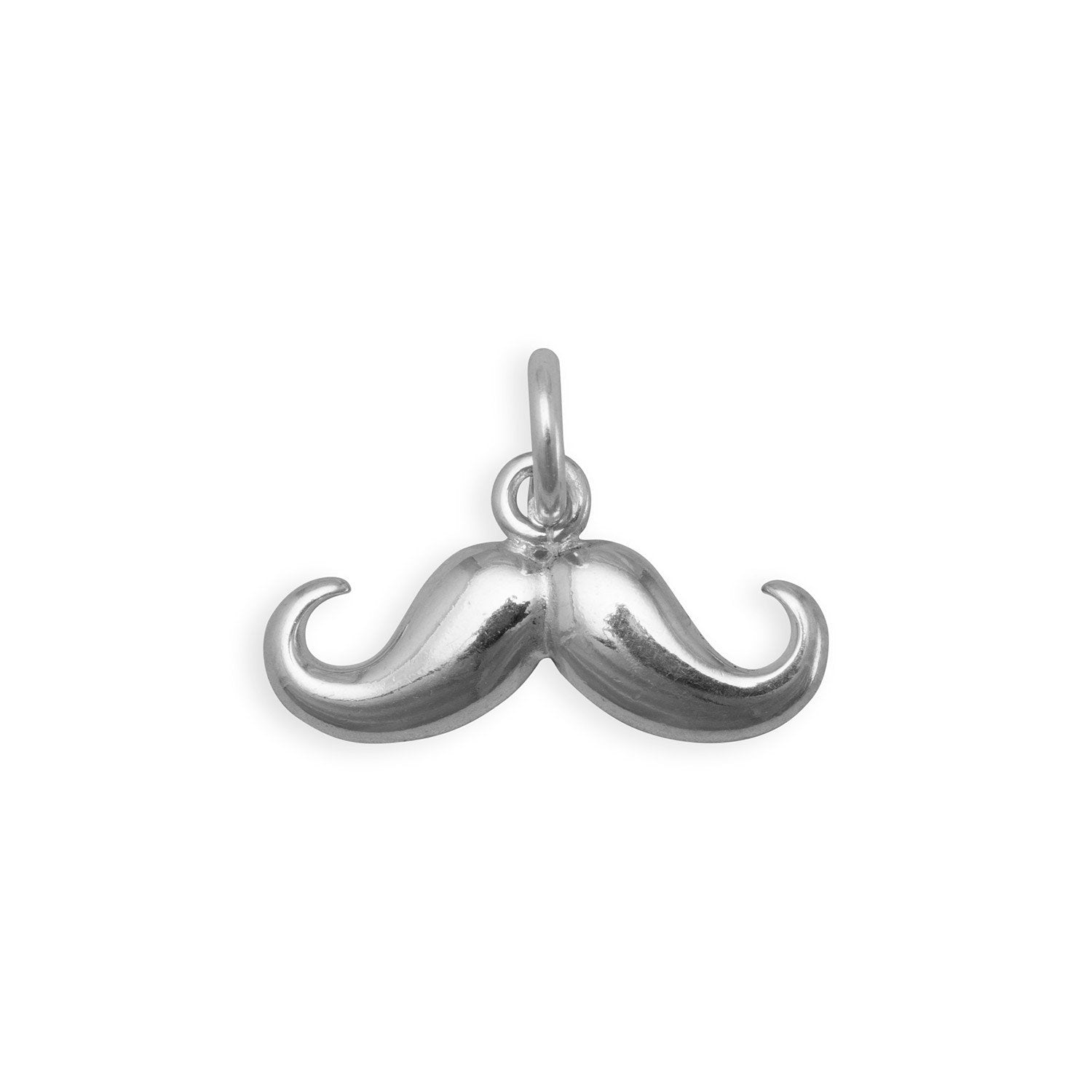 Polished Mustache Charm - Joyeria Lady