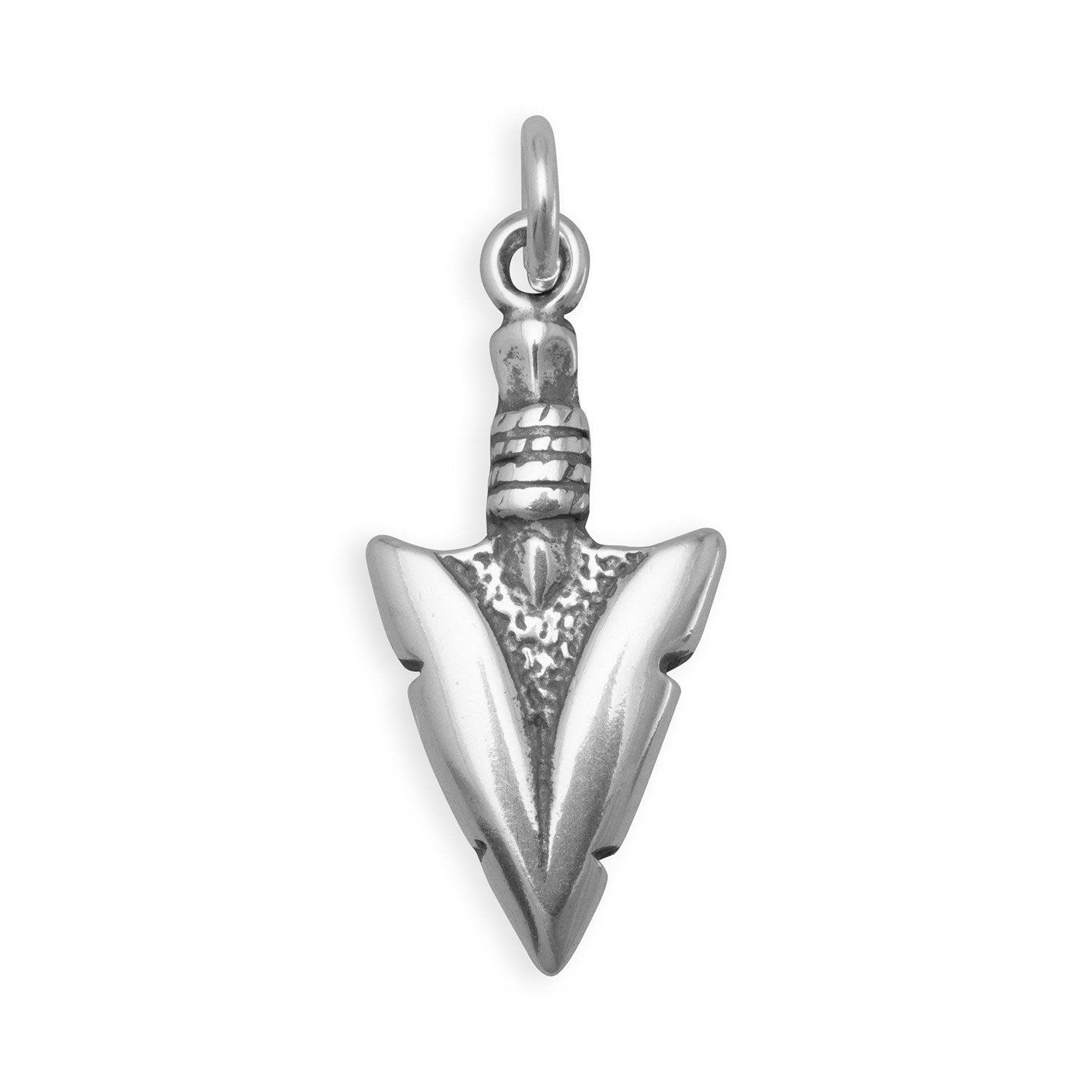 Oxidized Arrowhead Charm - Joyeria Lady