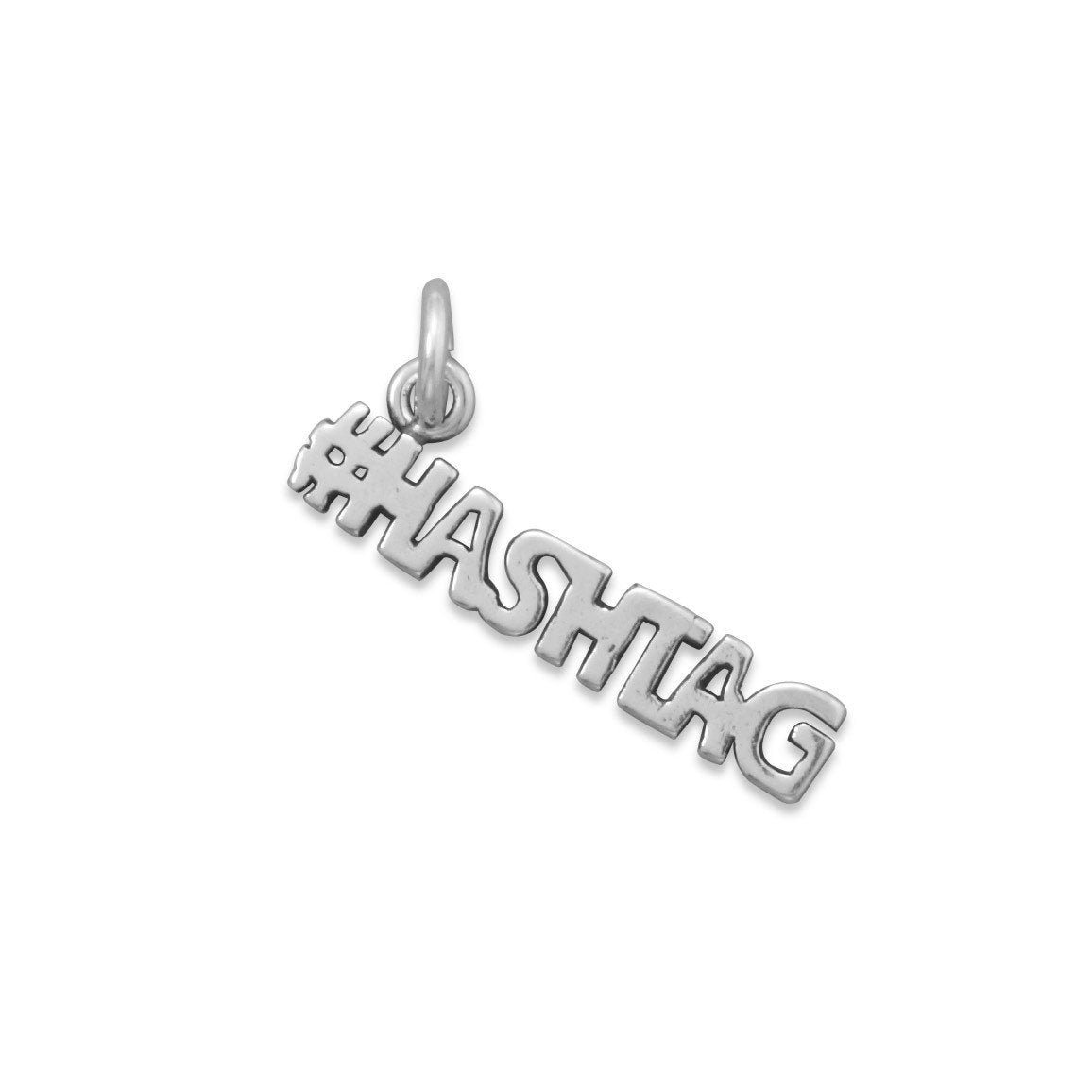 Oxidized #HASHTAG Charm - Joyeria Lady