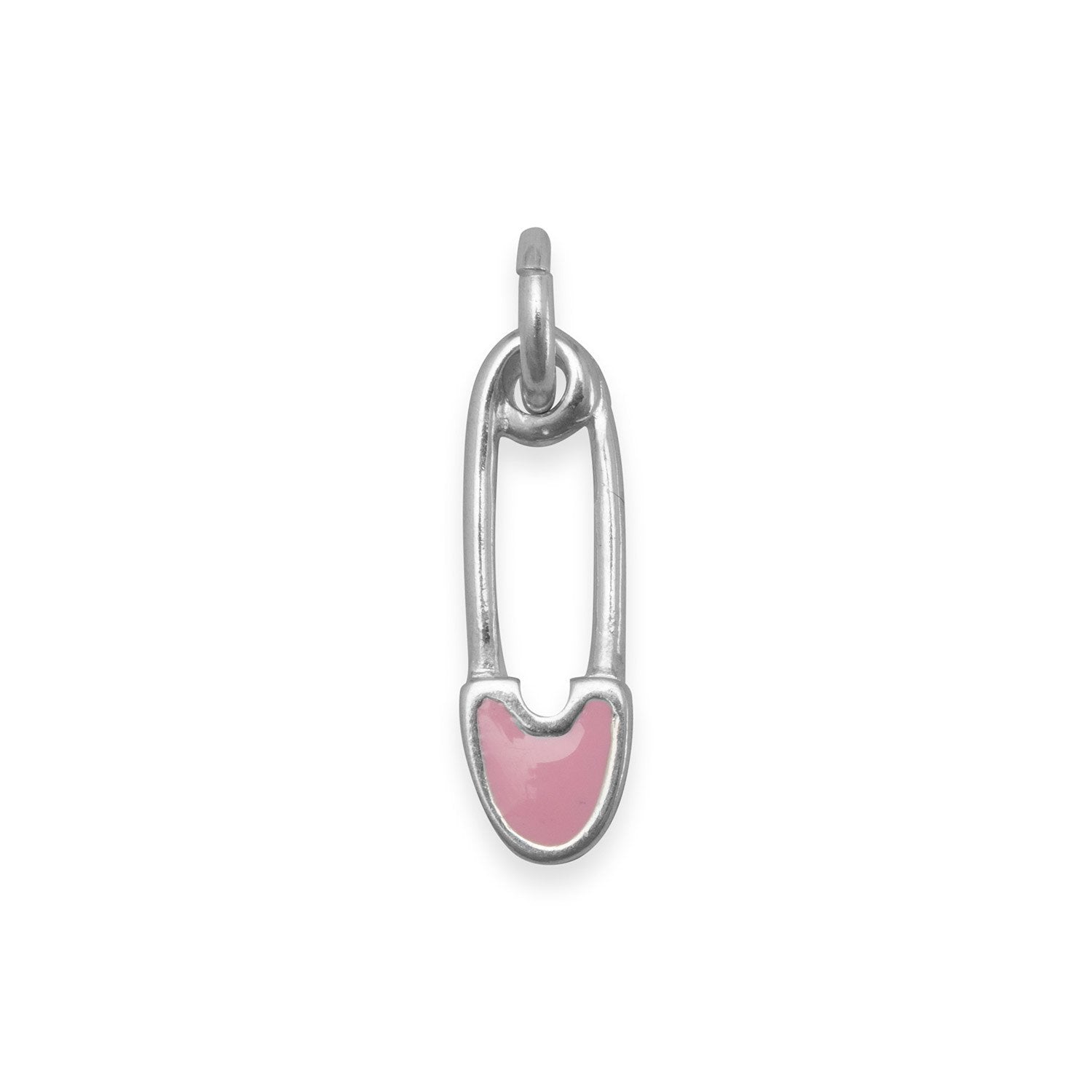 Pink Safety Pin Charm - Joyeria Lady