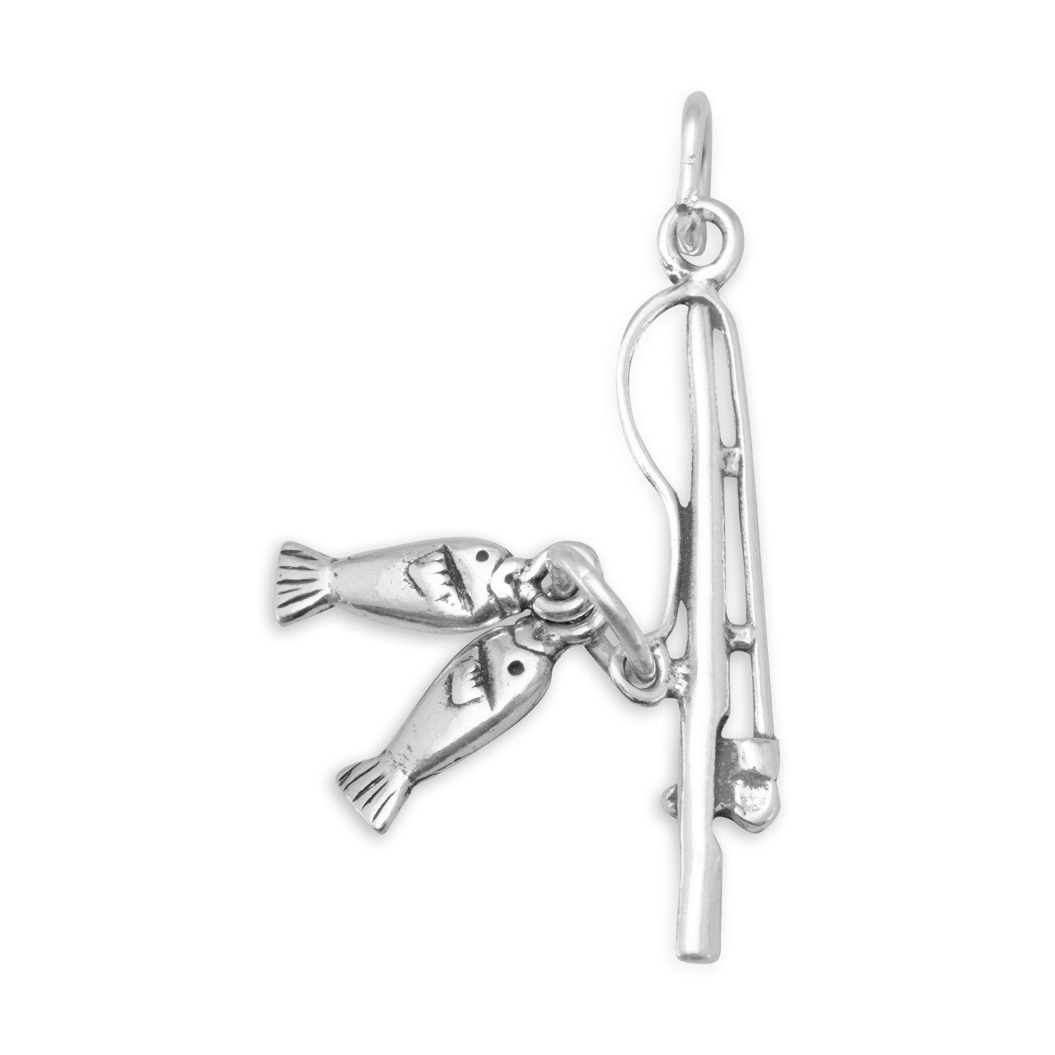 Fishing Pole with Fish Charm - Joyeria Lady