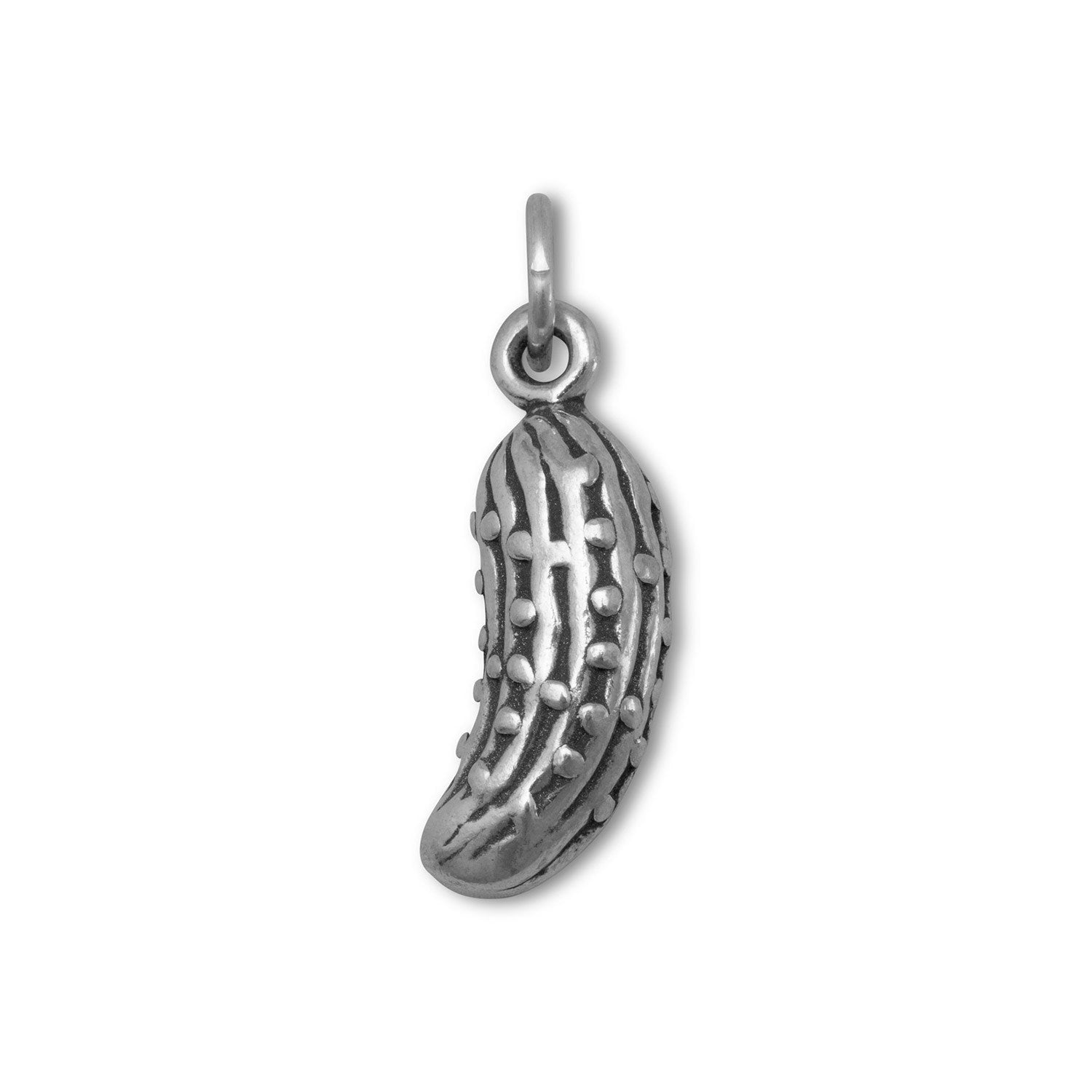 Oxidized Pickle Charm - Joyeria Lady