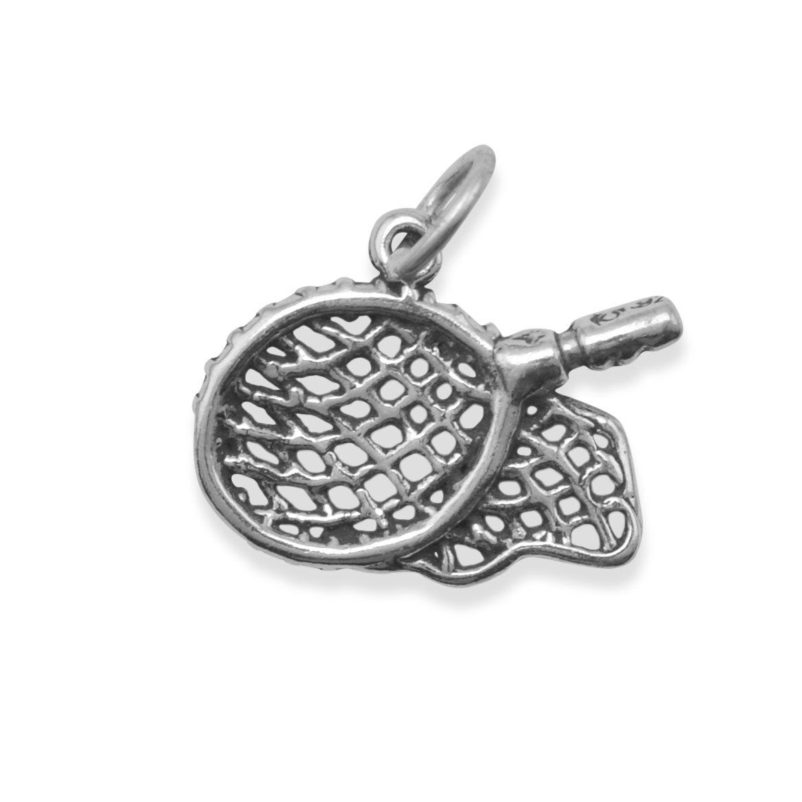 Oxidized Butterfly Net Charm - Joyeria Lady