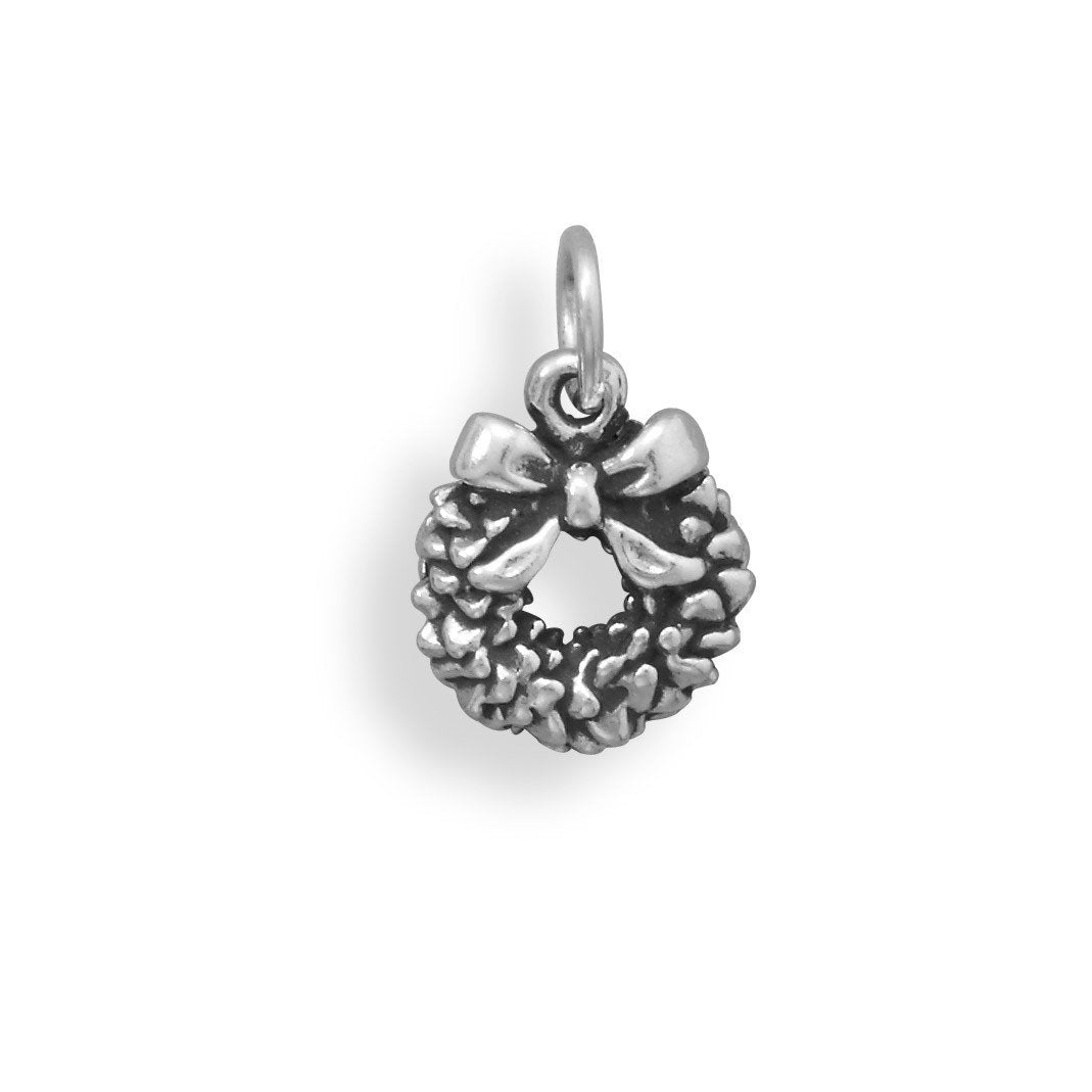 Oxidized Wreath Charm - Joyeria Lady