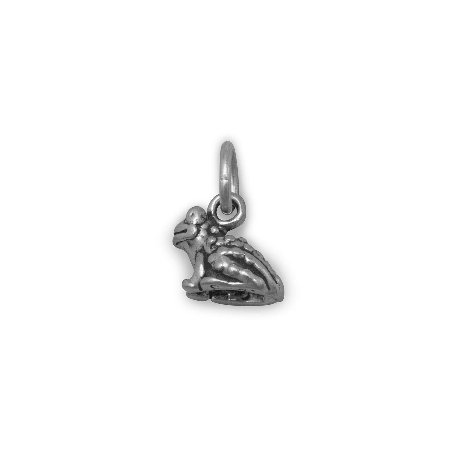 Oxidized Toad Charm - Joyeria Lady