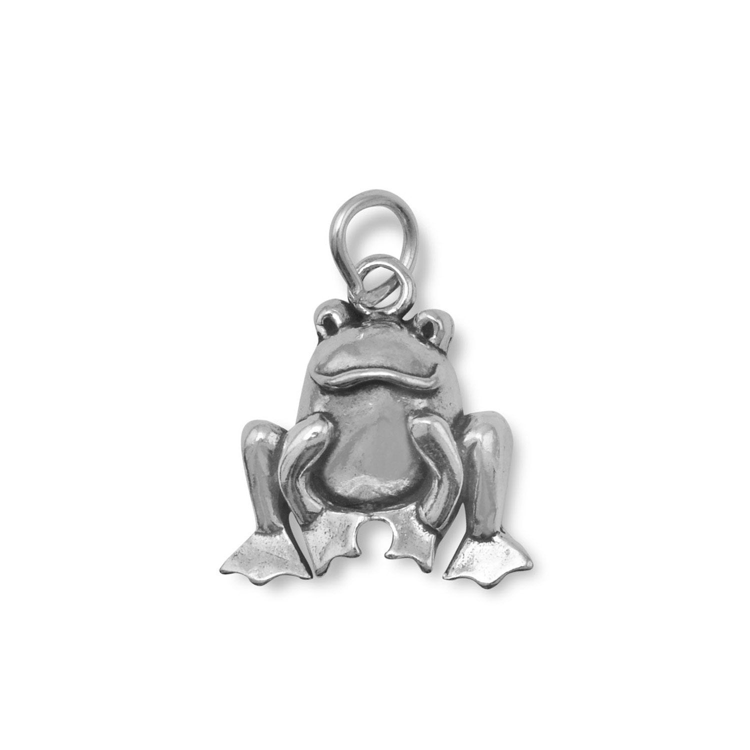 Cute Sitting Frog Charm - Joyeria Lady