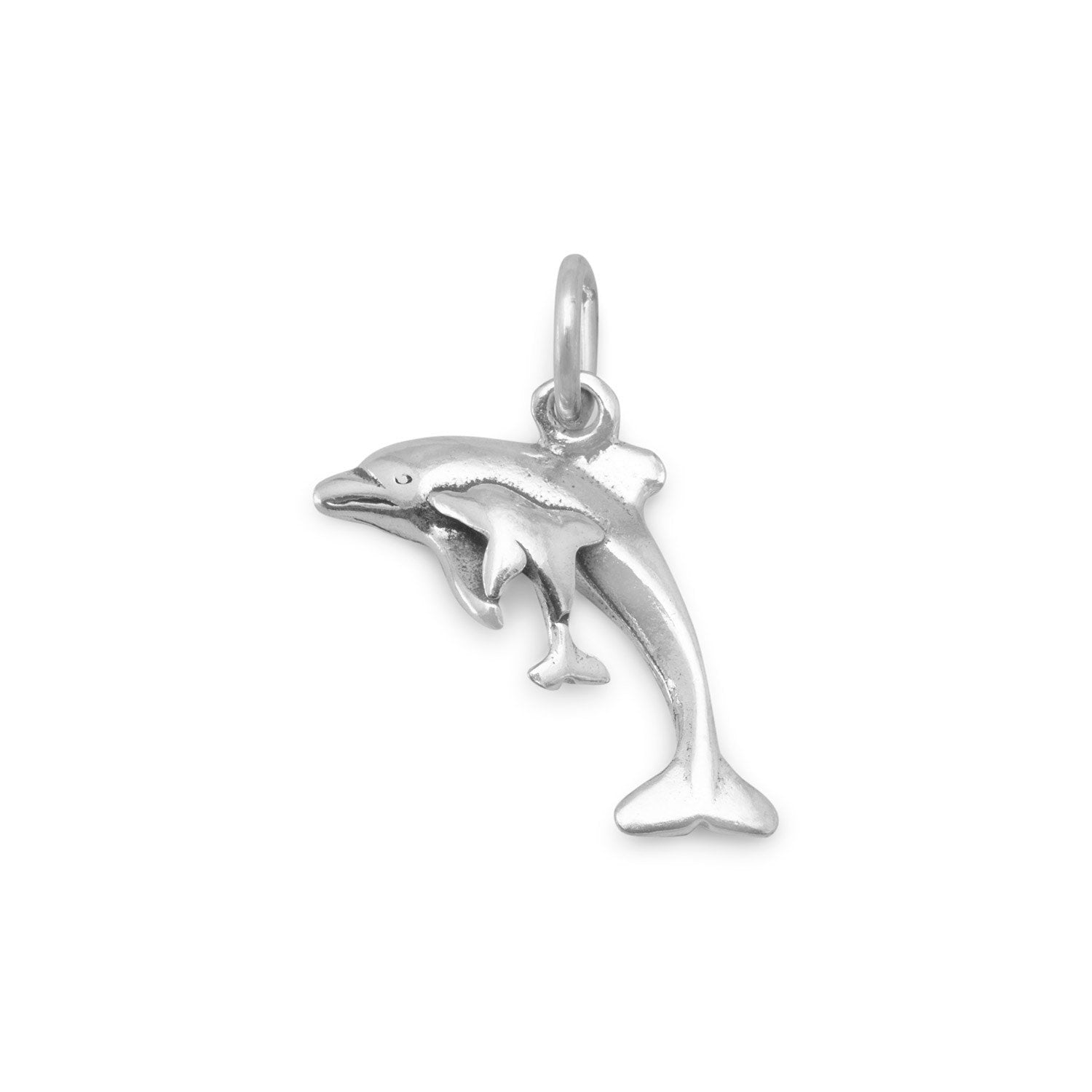 Dolphin with Calf Charm - Joyeria Lady
