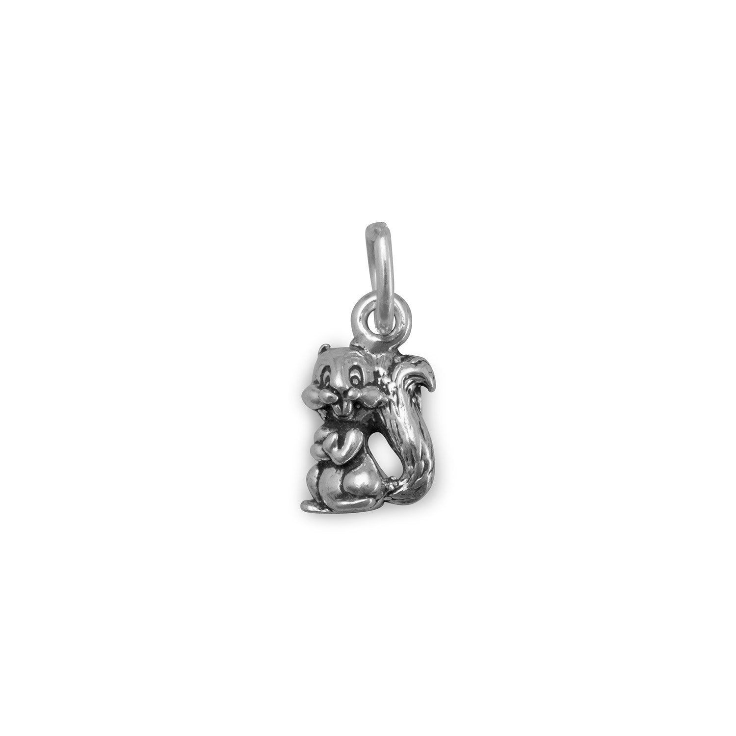Oxidized Chipmunk Charm - Joyeria Lady