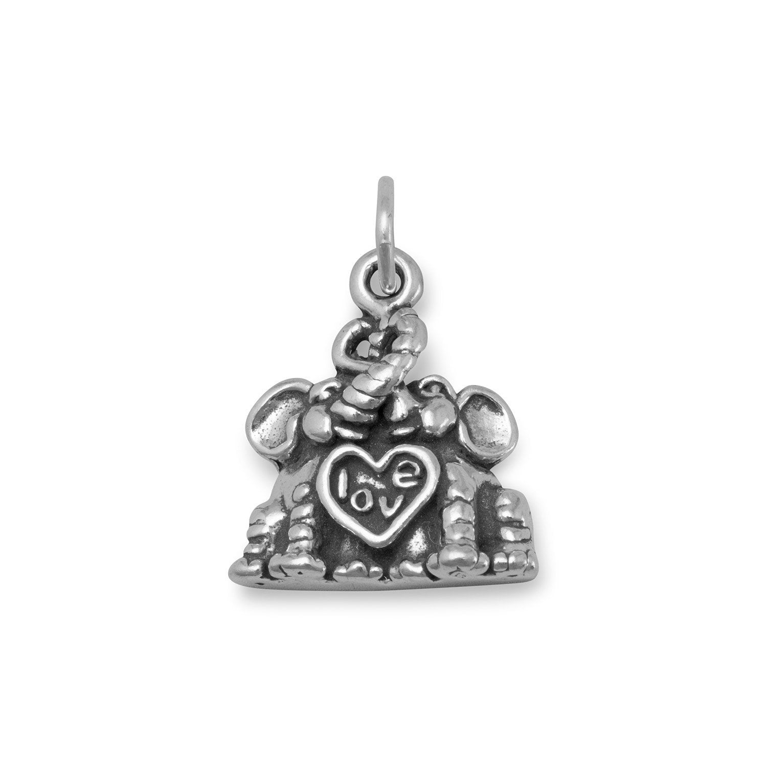 Elephants in Love Charm - Joyeria Lady