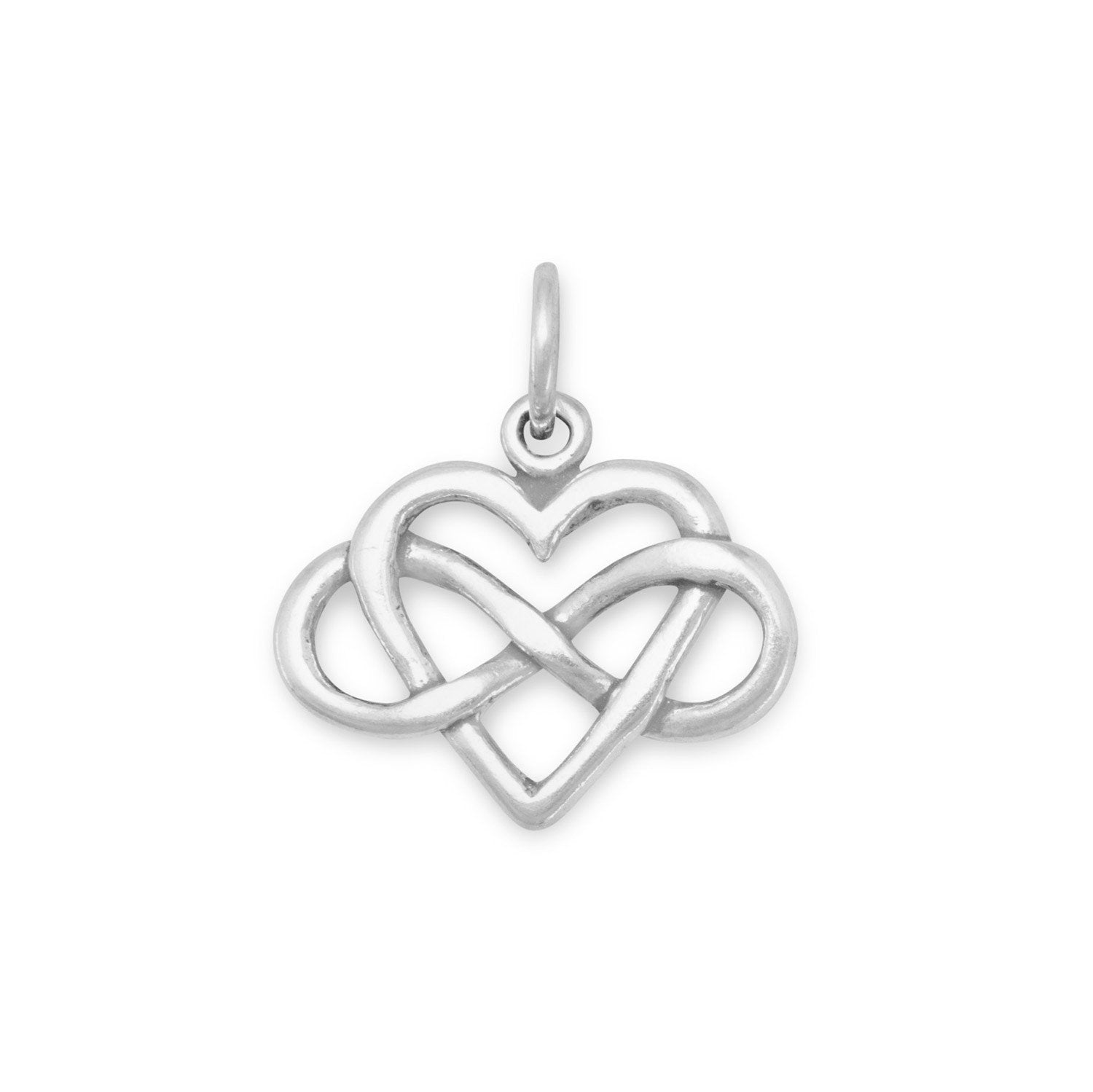 Infinity Heart Charm - Joyeria Lady