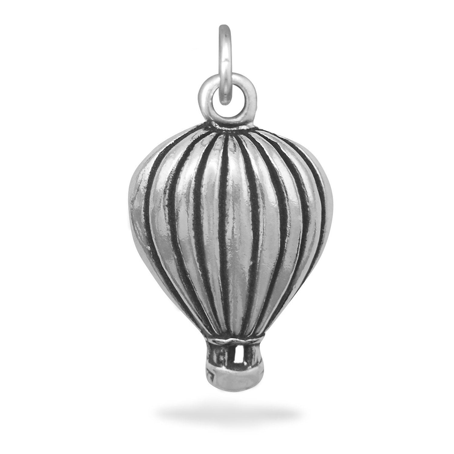 Oxidized Hot Air Balloon Charm - Joyeria Lady