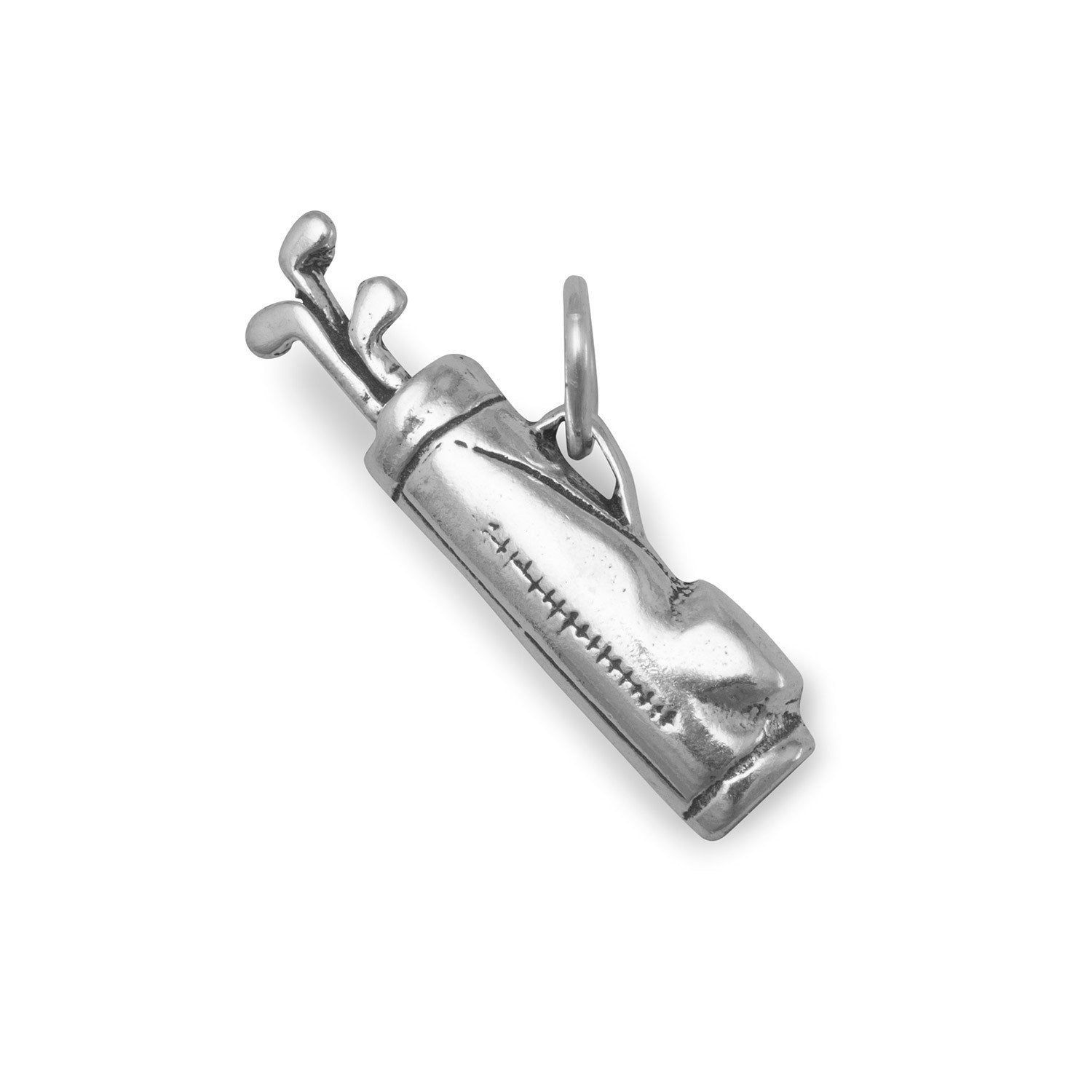 Oxidized Golf Bag Charm - Joyeria Lady