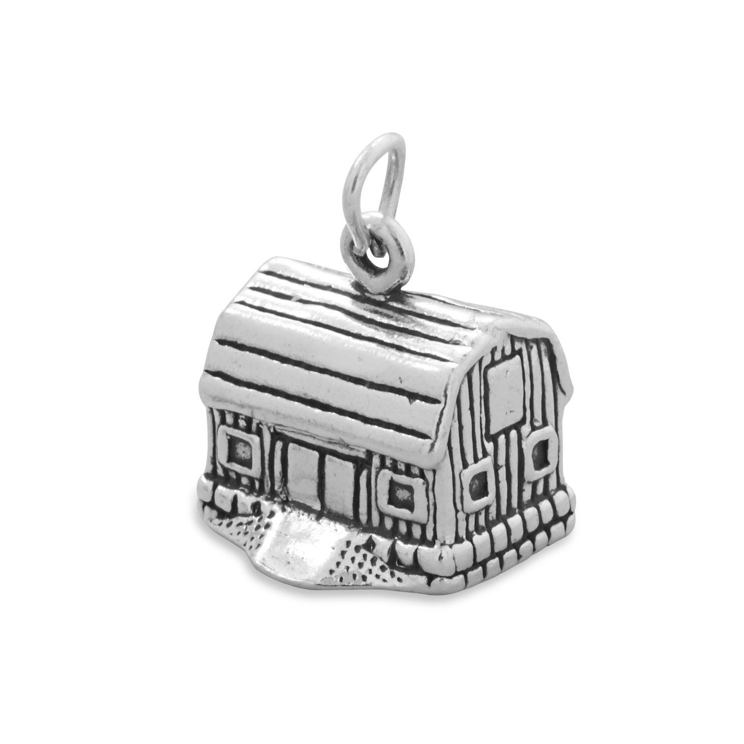 Oxidized Barn Charm - Joyeria Lady