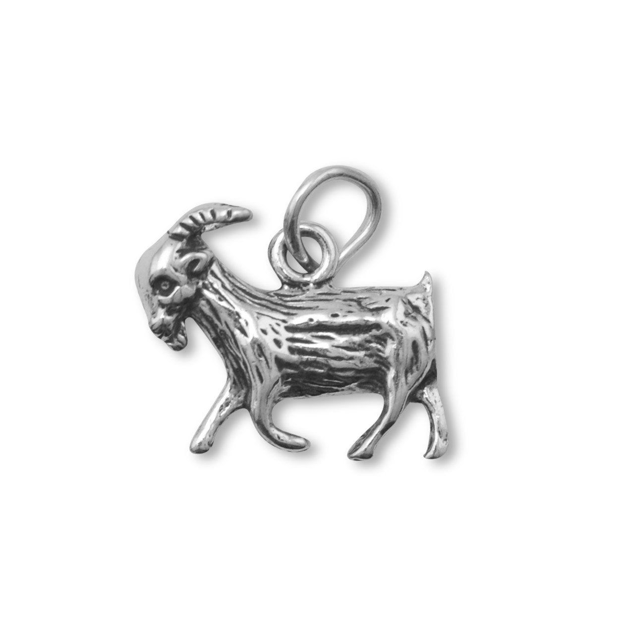 Oxidized Goat Charm - Joyeria Lady