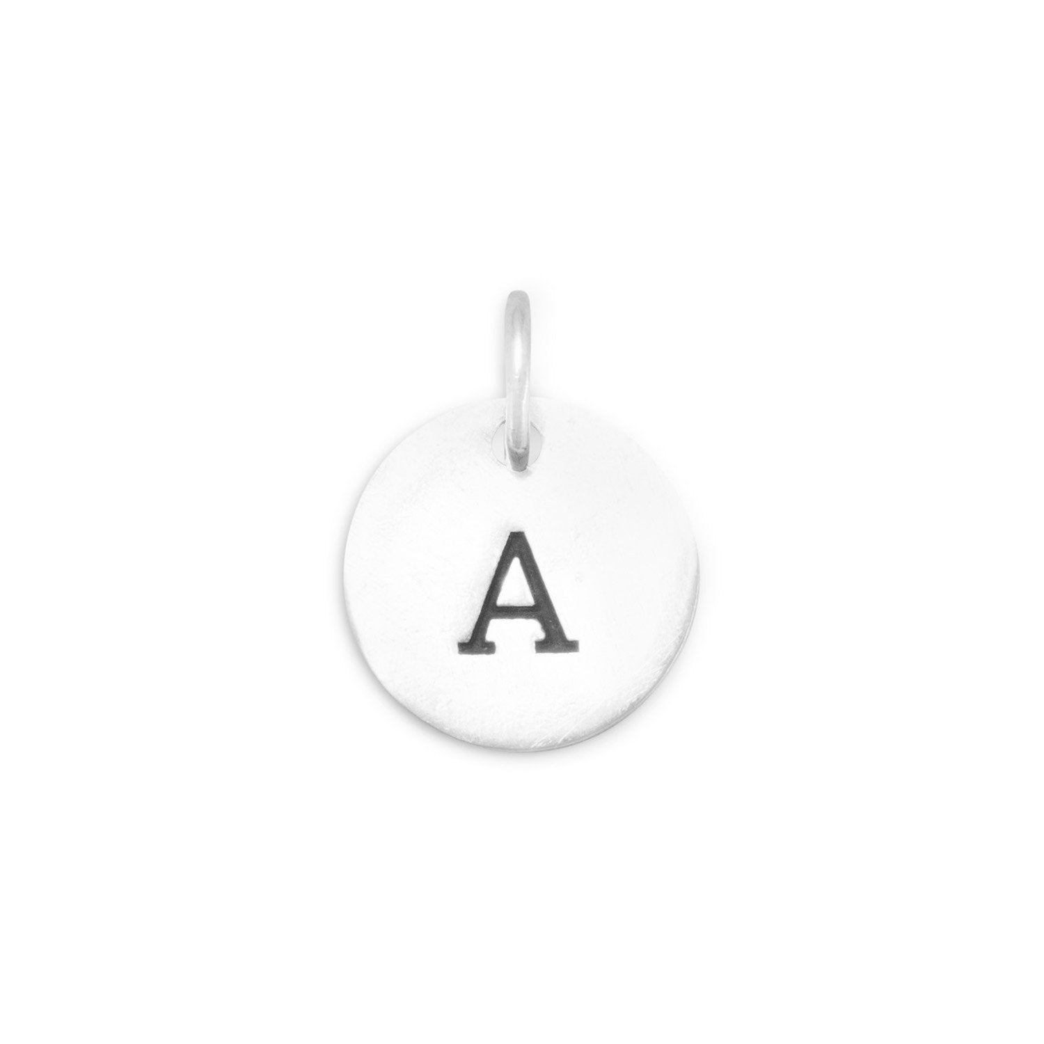 Oxidized Initial "A" Charm - Joyeria Lady