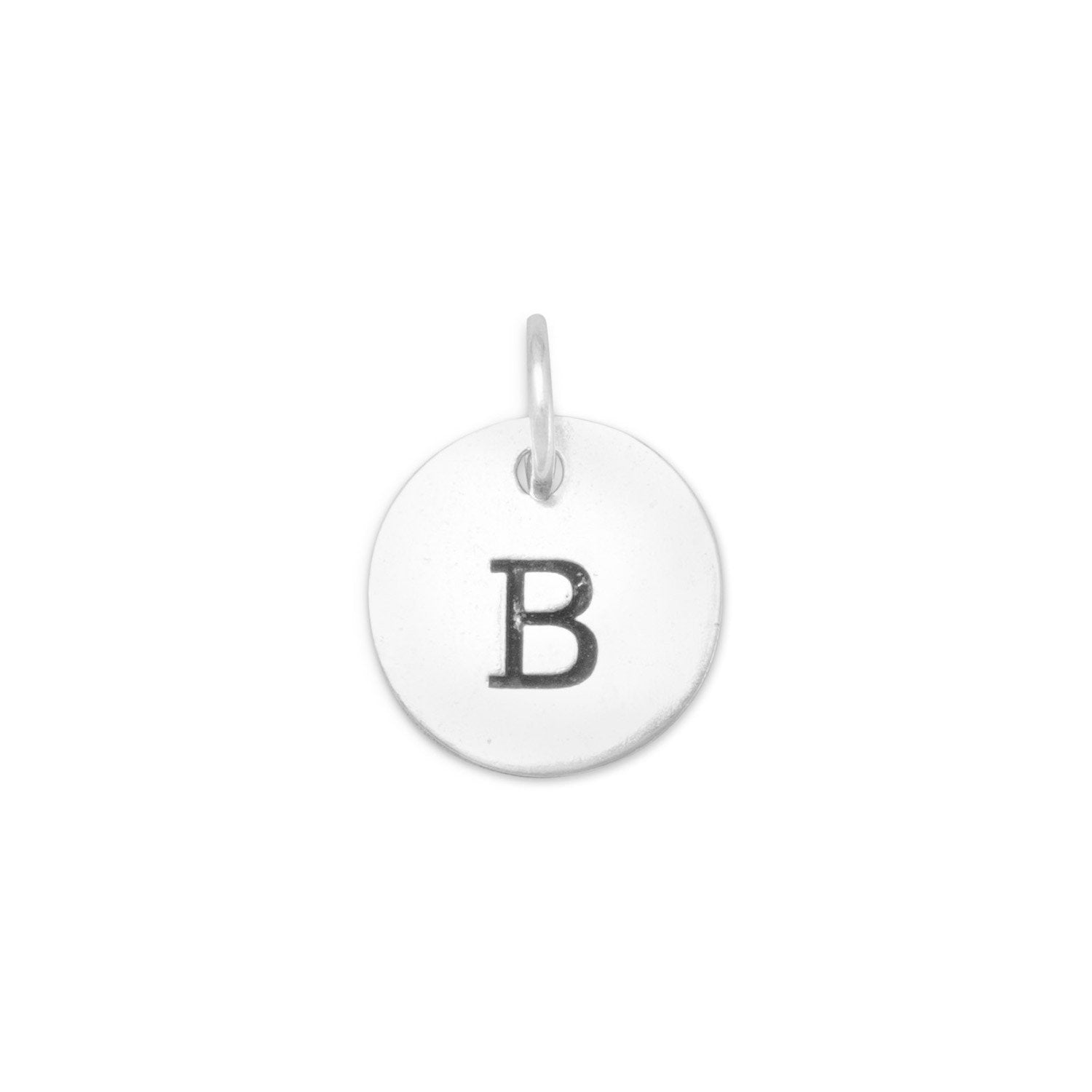 Oxidized Initial "B" Charm - Joyeria Lady