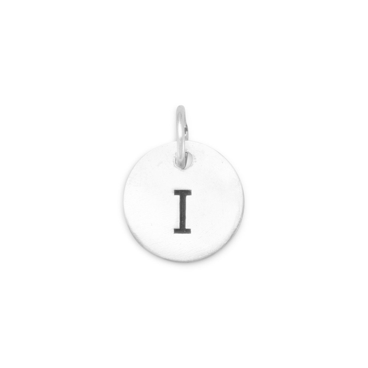 Oxidized Initial "I" Charm - Joyeria Lady