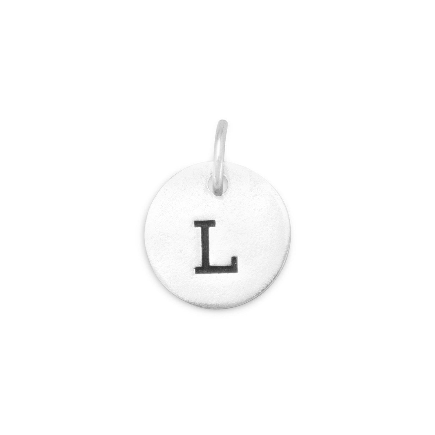 Oxidized Initial "L" Charm - Joyeria Lady