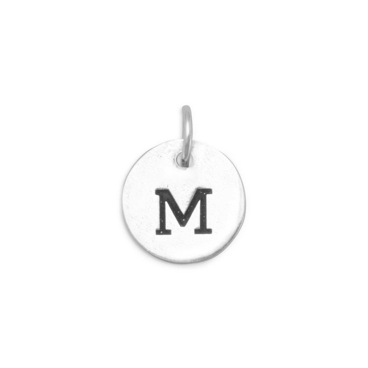 Oxidized Initial "M" Charm - Joyeria Lady